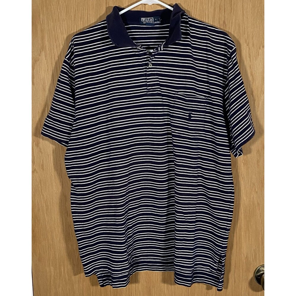 Vtg 90's Polo Ralph Lauren Men’s XL Short Sleeve Polo Golf Pony Preppy Grandpa